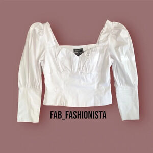 Sans Souci White Crop Top